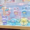thumbnail image 5 of Caja sorpresa de la serie Cute Bunny de Sanrio con pompones flocados, sorpresa de corriente de marea My Melody, regalo decorativo kawaii para fanáticos del cumpleaños, 5 of 5