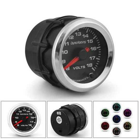 2" 52mm Universal Car Pointer 7 Color 8-18V Volt Meter Voltmeter Voltage Gauge