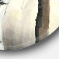 thumbnail image 2 of Designart 'Golden Birch Forest IV' Farmhouse Metal Circle Wall Art, 2 of 3