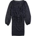 thumbnail image 2 of Mini vestido metálico para mujer de American Living, azul, 8, 2 of 2