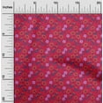 thumbnail image 1 of oneOone Organic Cotton Voile Fabric Leaves & Floral Block Decor Fabric Printed BTY 42 Inch Wide, 1 of 4