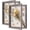 Rustic Gray, variant on 5x5 Small Shadow Box Frame with Linen Back - Sturdy Rustic Memory Display Case of Flower, Pictures, Medals and More, Rustic Brown