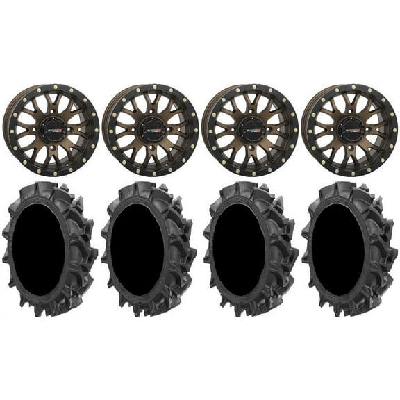 System 3 ST-3 Bronze 14" Wheels 31" MotoHavok Tires Sportsman RZR Ranger