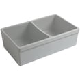thumbnail image 7 of Whitehaus Quatro Alcove Kitchen Sink With Matte White Finish WHQDB332-M-WHITE, 7 of 7