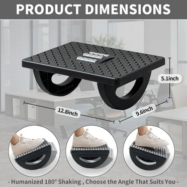 Ergonomic Foot  for Under Desk - Rocking Foot Stool with Massage Roller - Leg Support for Office Work