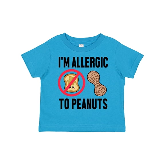 Inktastic Im Allergic to Peanuts Food Allergy Awareness Boys or Girls Toddler T-Shirt