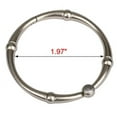thumbnail image 2 of Utopia Alley Shower Hooks - Shower Curtain Rings for Bathroom - Rust Proof Shower Curtain Hooks for Shower Curtain or Liner - Set of 12, Brushed Nickel, 2 of 10