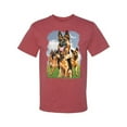 thumbnail image 2 of Wild Bobby, German Shepherd Dog Animal Pet Lover, Dog Lover, Men's Graphic Tees, Vintage Heather Red, Medium, 2 of 3