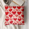 thumbnail image 3 of YINGXI Pink Valentines Day Pillow Covers for Valentines Day Decor Outdoor Valentine Decorative Throw Pillows Cushion Case for 24x24in, 3 of 5