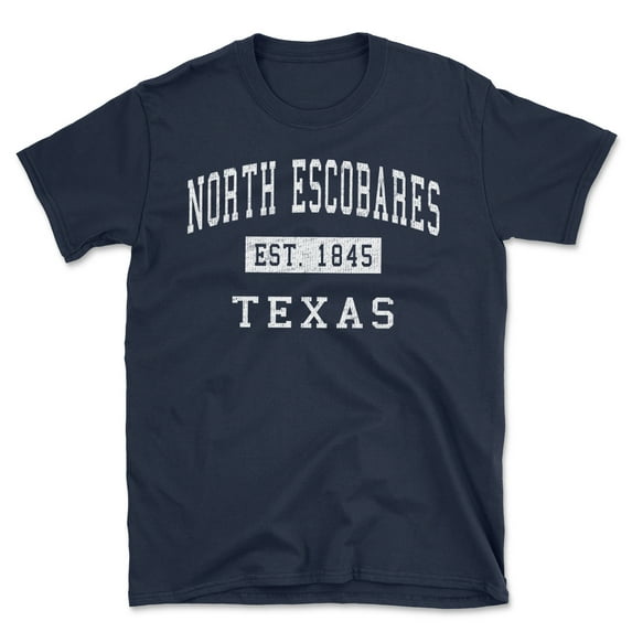 North Escobares Texas Classic Established Men's Cotton T-Shirt