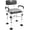 Black, variant on KMINA - Shower Chair (330 lbs) with Double Reinforced Crossbar and Cushion, White - Made in Europe