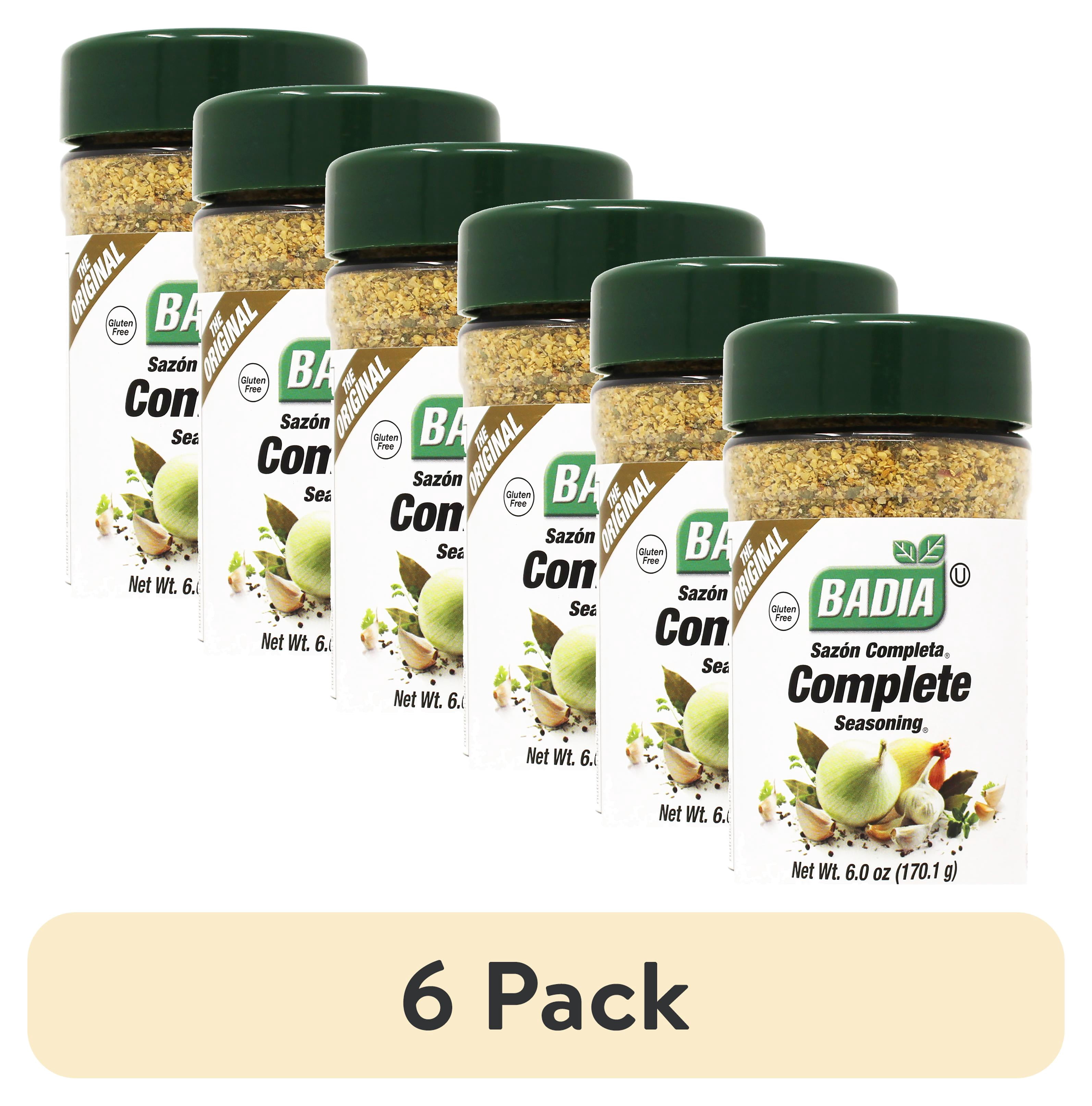 (6 pack) Badia Complete Seasoning, 6 oz - All Purpose Spice Blend of Garlic, Onion, Salt, Pepper, Herbs & Spices, Gluten Free