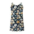 thumbnail image 6 of VBTAPA Sundresses for Women Sleeveless Beach Coconut Tree Print Mini Tank Dress Summer Casual Vacation Dresses Hawaiian Beach Party Dress Lightning Sales Multicolor XL, 6 of 7