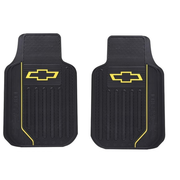 Plasticolor Tapis de Sol 001620R03 Elite Series; Noir; Caoutchouc; 2 Pcs