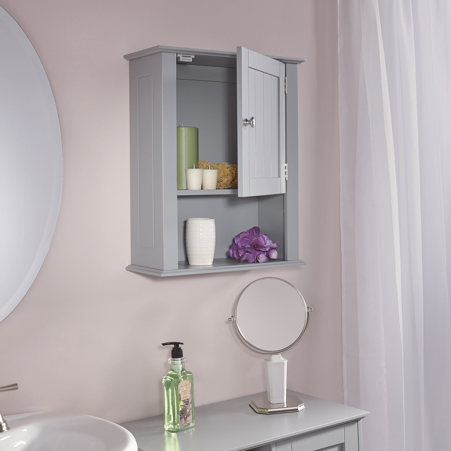 Riverridge Ashland Collection Single Door Wall Cabinet Com