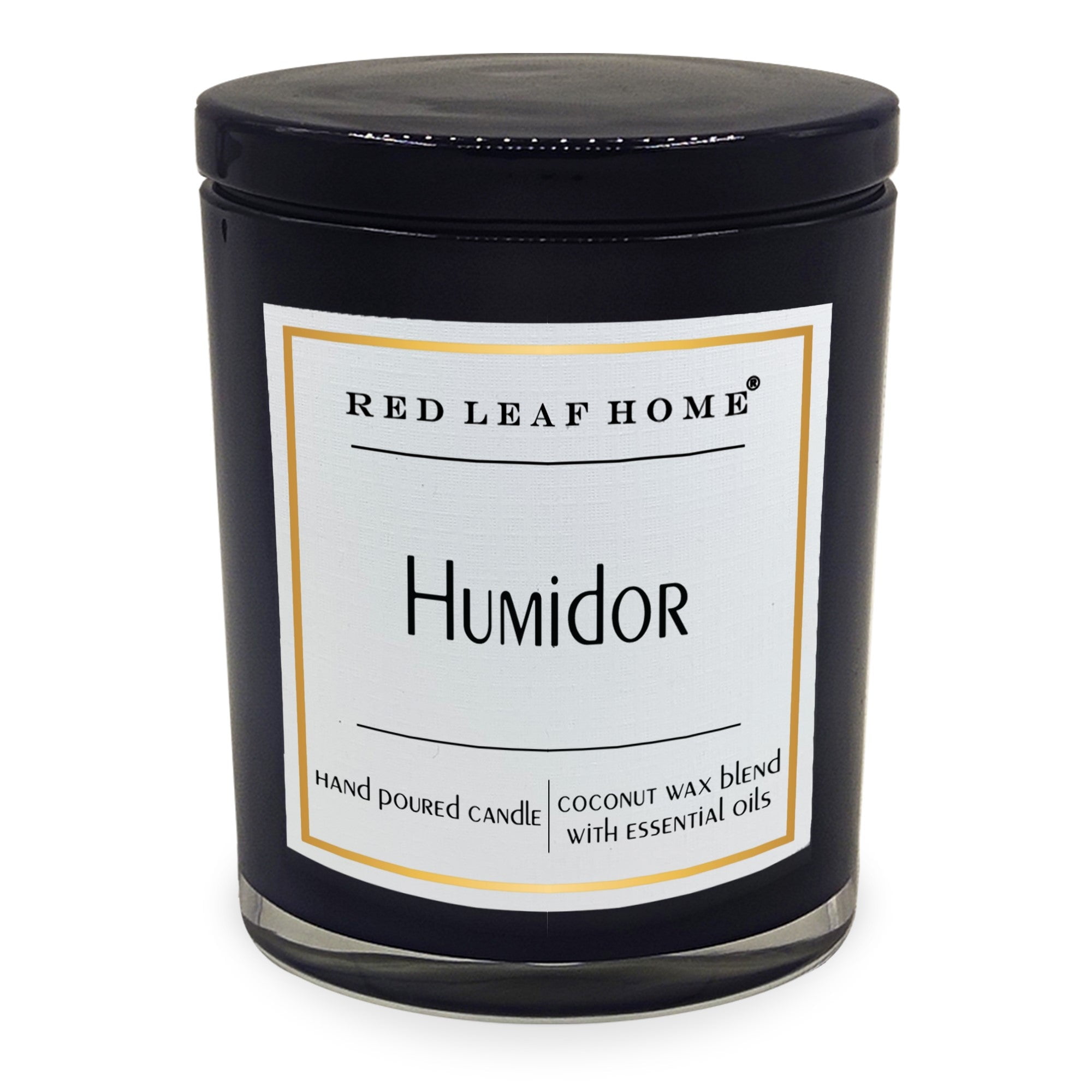 Red Leaf Home, Humidor, Scented 11oz Candle Jar
