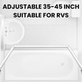 thumbnail image 2 of Adjustable RV Shower Curtain Rod, 35-42 Inch Aluminum Hinged Extendable Shower Rod for Camper, Bathroom, or Fitting Room, Drill Installation Required, 2 of 7