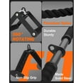 thumbnail image 3 of Cable Machine Attachment Set, LAT Pulldown Attachments for Home Gym Equipment, Tricep Pull Down Attachment for Home Gym Accessories, LAT Pull Down Bar and Tricep Rope Cable Attachment, 3 of 6