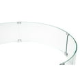 thumbnail image 3 of AMS Fireplace 30" Round Fire Pit Glass Wind Guard | Clear Tempered Glass Flame Protective Pane. Wind Resistant with Aluminum Corner Bracket and Rubber Feet, 3 of 15