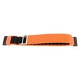 thumbnail image 5 of Accesorio de repuesto de correa de reloj inteligente de nailon tejido elástico apto para Fitbit Versa 4 3 Sense 2 naranja y negro, 5 of 5