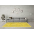 thumbnail image 3 of Ahgly Company Indoor Rectangle Solid Yellow Modern Area Rugs, 3' x 5', 3 of 4