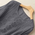 thumbnail image 7 of BRGZLK Cotton Linen Button Down Shirts For Women Crew Neck Relaxed Fit Summer Wrinkle Resistant For Running Errands Fashionable Style Daily Essential Summer Favorite Easy To Care, 7 of 7
