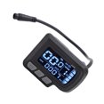 thumbnail image 1 of Electric LCD Display Meter, ABS 6 Core Water Proof Cable Electric LCD Display Panel Clear Lightweight  for 22.2mm Handlebars, 1 of 7