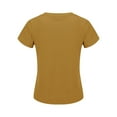 thumbnail image 4 of TODOZO T Shirts for Women Loose Fit Casual Lightweight Soft Basic Tees Womens Summer Tops Women's V Neck Loose Thin Breathable T Shirt Gold Xl, 4 of 6