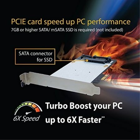 Dyconn PCIE Hybridcard Boost PC Computer Performance up to 6X Faster (SSD Required/Not
