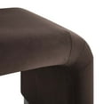 thumbnail image 6 of Koda Performance Velvet Waterfall Stool in Black Chocolate Brown, 6 of 10