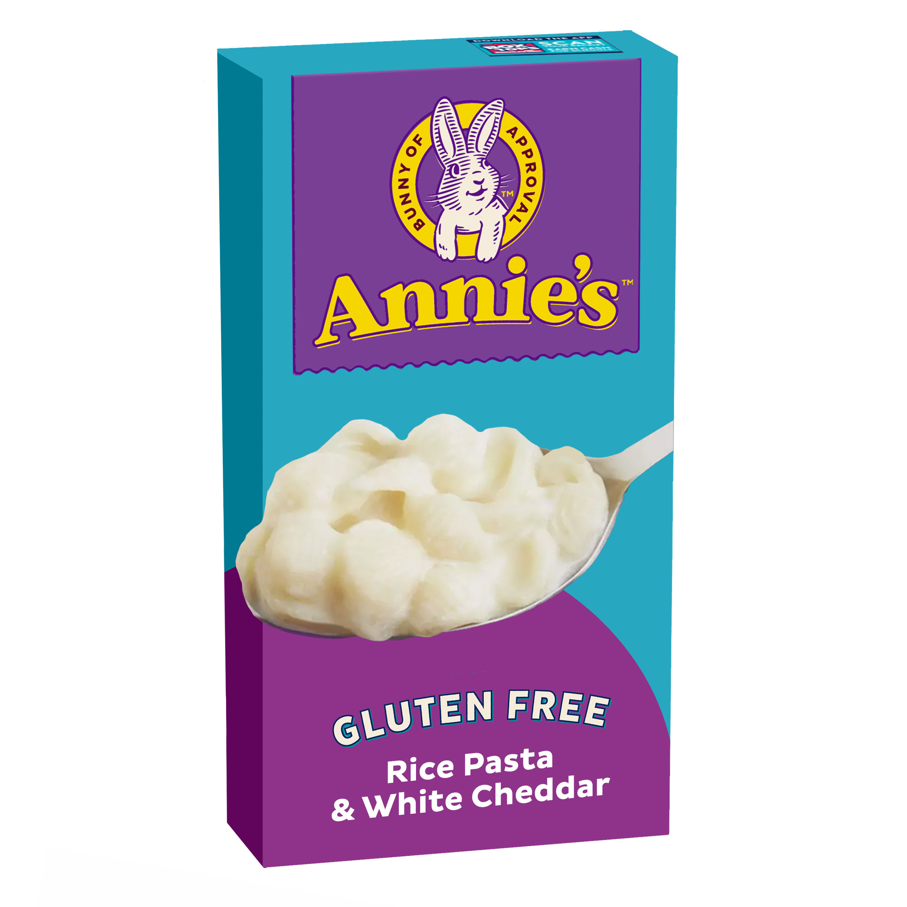 Annie’s White Cheddar Shells Gluten Free Macaroni & Cheese Dinner with Rice Pasta, 6 OZ