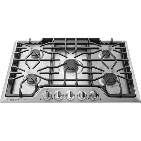 Frigidaire - Gallery 30" Built-In Gas Cooktop - Stainless Steel/Matte Black
