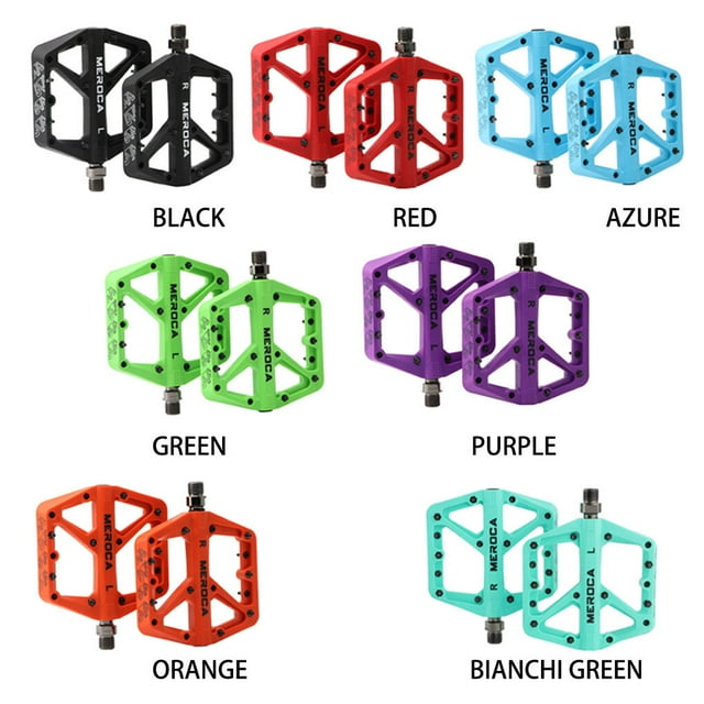 Bike Pedals Professional Outdoor Cycling Fittings Footboard Component Parts Easy Anti-skid Bicycle Pedal Replacement Modified Accessory Red