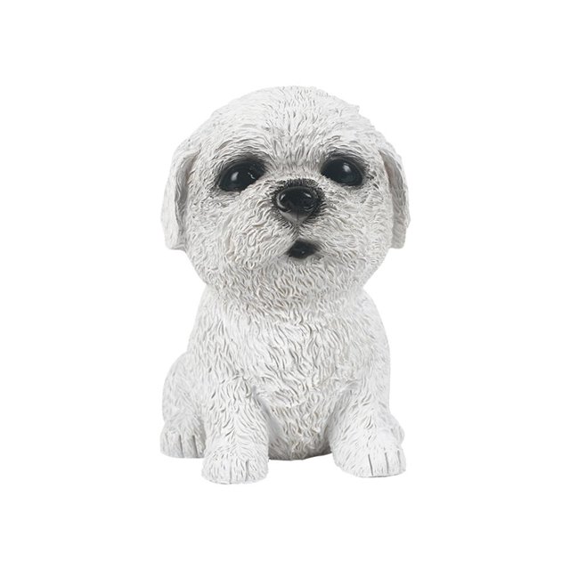 Cachorro Realista, Estatua De Perro, Estatua De Resina, Decoración Artesanal De Animales Para El Jardín Del Hogar Guardurnaity HA040324-02