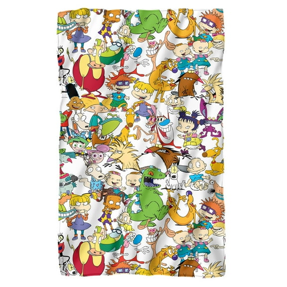 Nickelodeon Blanket, 36"x58" Mash Up Fleece Blanket