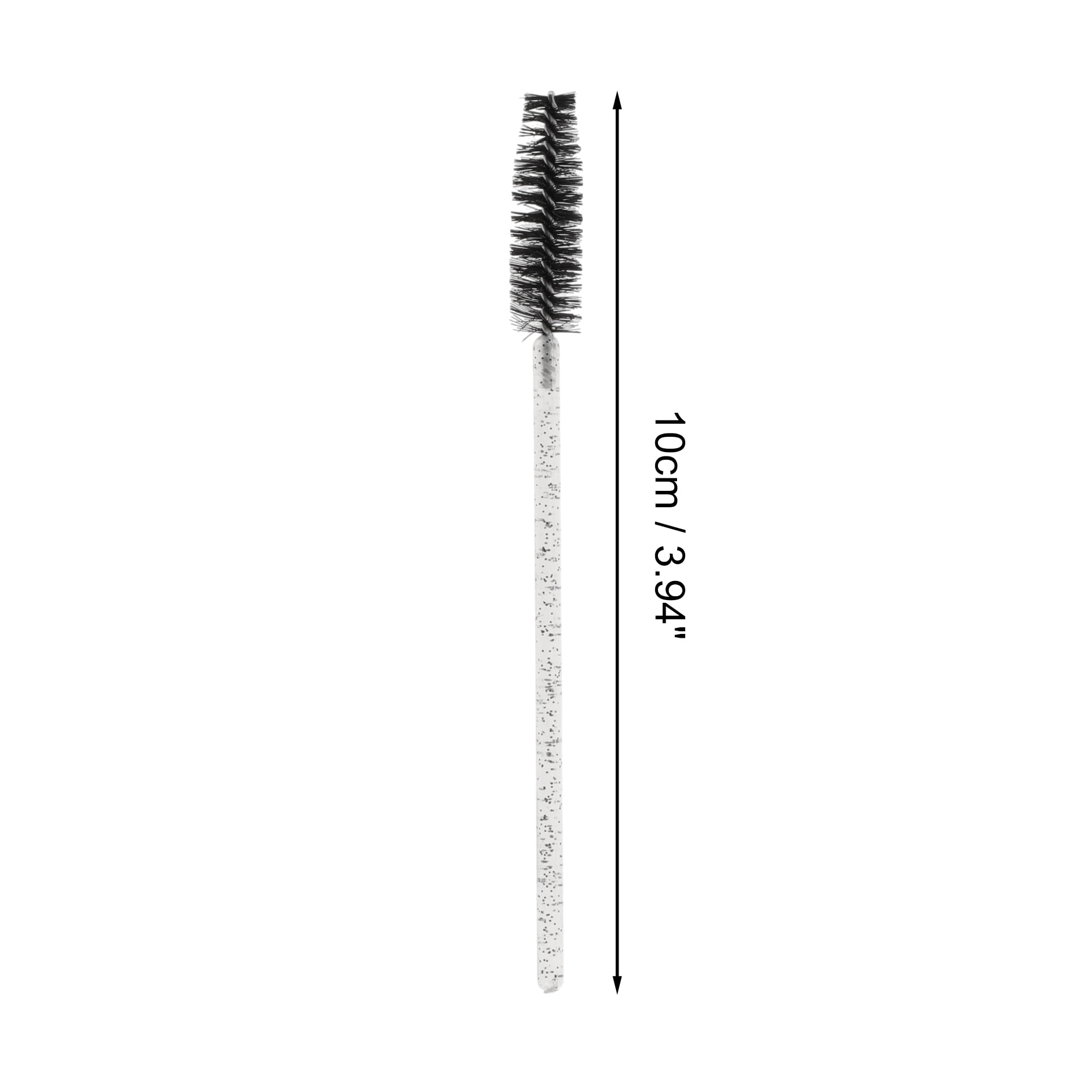 Unique Bargains Lightweight Eyebrow Brushes for Travel 50 Pcs Black
