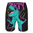 thumbnail image 3 of Balery Rex Dinosaur With Sunglasses Traje de Baño Estilo Hawaiano para Hombre, Shorts de Secado Rápido con Bolsillos-3X-Large, 3 of 6