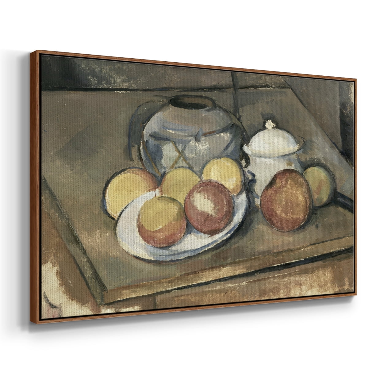 Vintage Botanical Print-VI By Wexford Home Framed in Walnut Wood Gallery Wrapped Canvas 27 in. x 41 in.