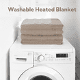 thumbnail image 4 of SUNNY HEAT Heated Electric Blanket Full Size 72''x84''- 4 Heat Levels & 10 Hours Auto off, Fast Heating & Over-Heat Protection, Light Brown, 4 of 6