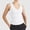 White, variant on DuoJiaJ Women's Fashion Casual Tight V Neck Ribbed Knit Sleeveless Vest Summer Tank Tops Women Black L