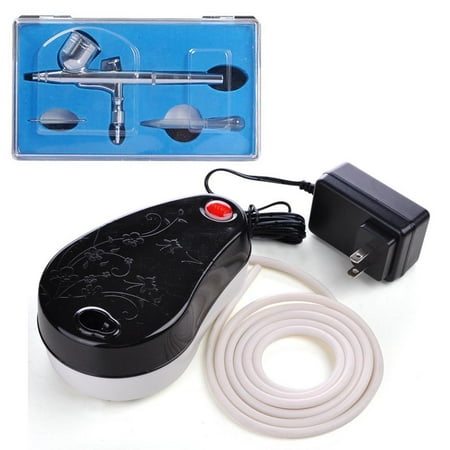 Spray Brush - 0.3mm Dual Action Spray Airbrush Makeup Air Compressor Kit Nail Cosmetic Beauty Salon