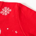 thumbnail image 5 of Baby Boys Sweaters Size 4-5 Years Christmas Cartoon Snowman Prints Long Sleeve Warm Knitted Pullover Crew Neck Red Hoodies and Sweatshirts, 5 of 7