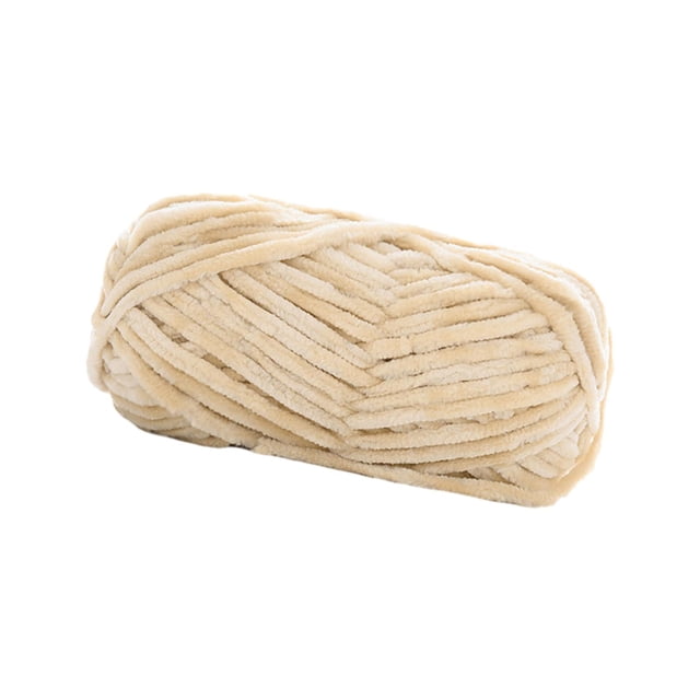 Hilo de lana grueso Hilo voluminoso Hilo para tejer a brazo Hilo de peso Hilo jumbo para punto Color camello