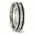 thumbnail image 4 of Titanium Brushed Enameled Flat 6mm Band, 4 of 10