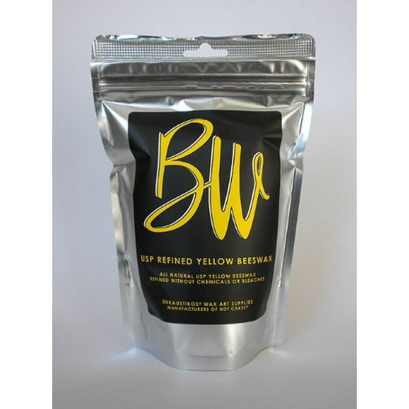 Beeswax US Pharmaceutical Grade Yellow 16 oz Resealable Bag by Enkaustikos