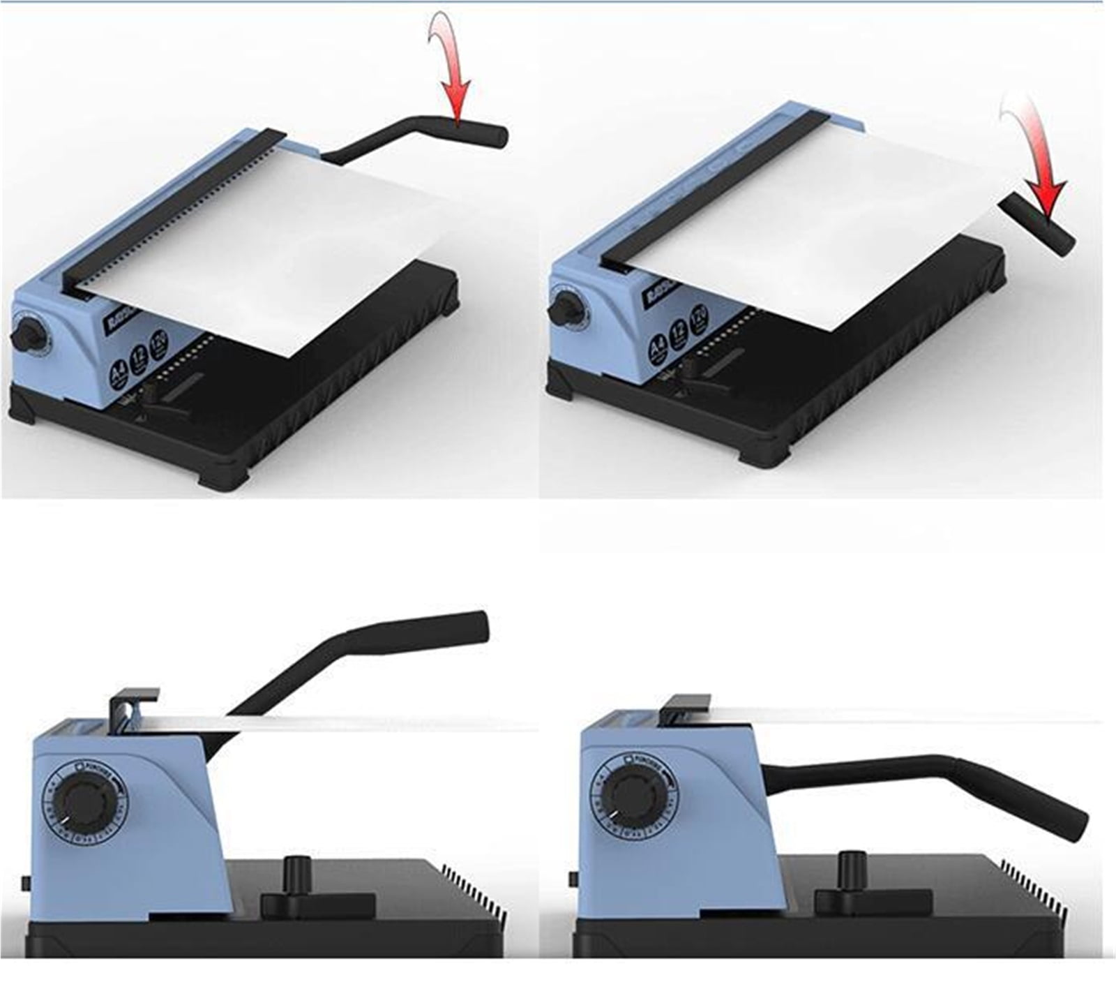 34 Square Hole Wire Binding Machine, TD-130 Small Machine Big Capacity Books Binding Machine ,Hand & Power Tool