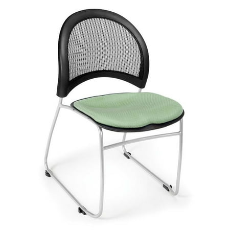 - OFM Moon Fabric Stacking Chair in Sage Green