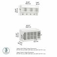 thumbnail image 4 of Woodland Entryway Bench w/ Shelves and Coat Rack in White Ash - Engineered Wood, 4 of 7