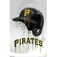 thumbnail image 2 of MLB Pittsburgh Pirates - Drip Helmet 22 Canvas Wall Poster, 14.725" x 22.375", 2 of 4