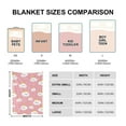 thumbnail image 7 of Kainsy Throw Blanket for Teens Boys Girls, All Season Throw Blanket for Couch/Sofa/Bed, Lightweight Soft Warm Flannel Kids Blankets for Camping/Picnic/Travel, Pink Crown Cloud, ”(40"x50"), 7 of 7
